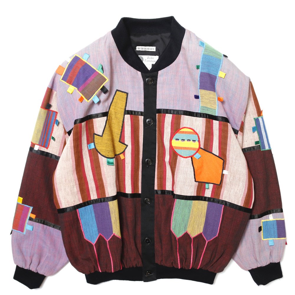 Vintage Clothes / 1980s Patchwork Blouson Jacket